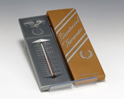 Commemorative Pewter Bicentennial Thermometer