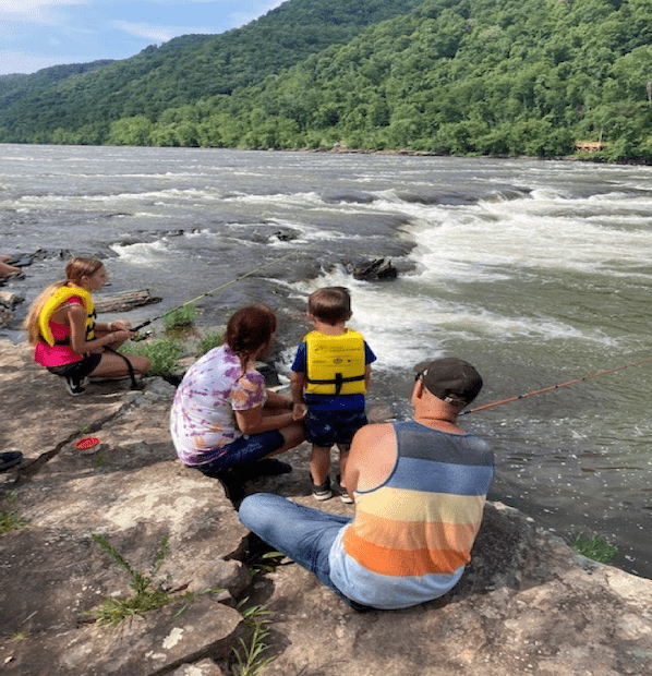 Families Fishing New River Gorge National Park