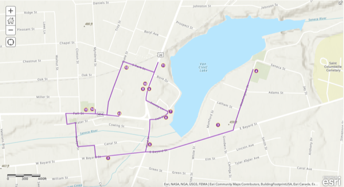 Maria Smith Trail Map of Walking Tour