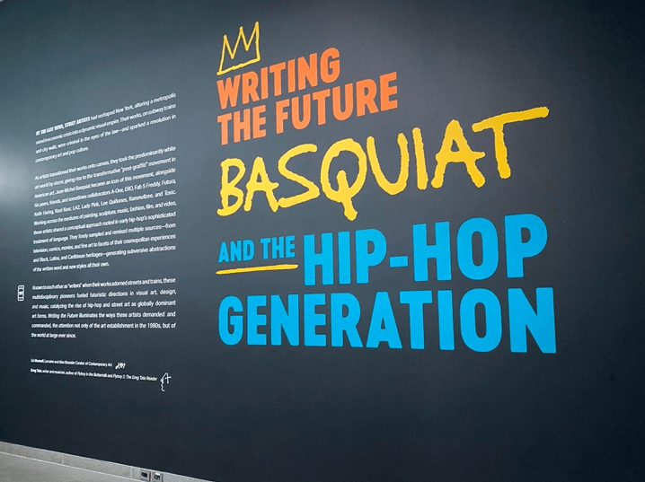 Basquiat Exhibit Entrance